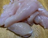 鶏ささみの甘酢和え(お弁当)作り方1写真
