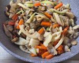 たけのことアサリの五目混ぜ込みご飯作り方4写真