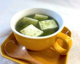 青さのり(青のり)と豆腐の翡翠スープ作り方5写真