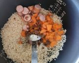 節約!だしパック再利用☆人参炊き込みご飯作り方2写真