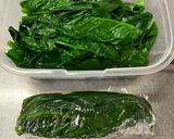 ほうれん草、茎と葉と分けて保存作り方7写真