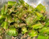 四角豆(うりずん豆)のおかか和え作り方4写真