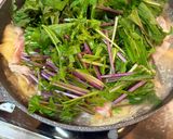 「カラフル水菜のハリハリ鍋」風作り方5写真