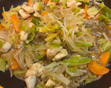 ササミと野菜のヘルシー低温炒め作り方7写真