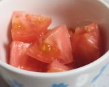 トマトのりサラダ作り方1写真