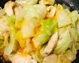 鶏肉とキャベツの野菜炒めマヨソース仕上作り方3写真