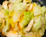 鶏肉とキャベツの野菜炒めマヨソース仕上作り方3写真