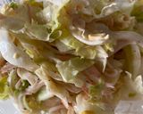 レタスとカニカマとコーンのサラダ(お弁当作り方6写真