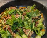 セロリの豚肉炒め作り方5写真