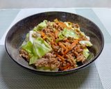 春キャベツと豚ひき肉のピリ辛味噌󠄀炒め作り方6写真