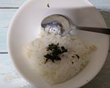 ささっと桜の葉でもち麦入り白米お握り作り方3写真