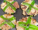 鶏ひき肉とピーマンの挟み焼き作り方5写真