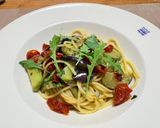 ナスとセミドライトマトのペペロンチーノパスタ♫作り方7写真