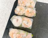 卵黄ソースで♪えびの生春巻き作り方6写真