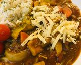 鍋野菜カレー●チキンチーズプレート作り方4写真