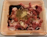 レンジで簡単！牛肉豆腐作り方1写真
