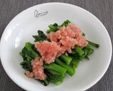 のらぼう菜のおひたし作り方7写真