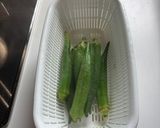 居酒屋風❓オクラのなめらか豆腐かけ作り方1写真