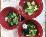 筍と若布と花麩のお吸い物　作り方8写真