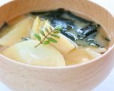 簡単手軽な【筍とワカメのお味噌汁】作り方4写真