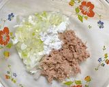 材料3つ❁⃘れんこんのツナねぎ挟み揚げ♬作り方4写真