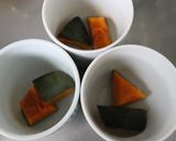滑らか★エビと南瓜の茶碗蒸し★地獄蒸し作り方3写真