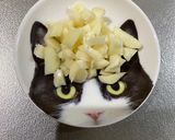 鶏肉と茄子のカルボナーラ作り方5写真