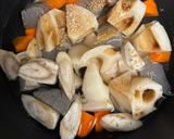 簡単　残った根菜で肉なし味わい筑前煮作り方4写真