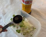 大根と貝割れの梅(うめこ)のポン酢サラダ作り方3写真