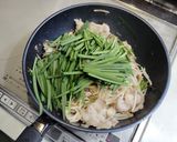 豚バラ肉のニラ玉もやしあんかけ作り方4写真