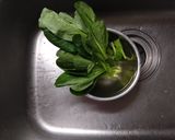 青菜と厚揚げ焼き作り方1写真