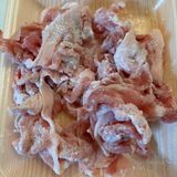 節約メニュー！豚こま肉のバルサミコ酢炒め作り方2写真
