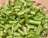 にんじん葉の茎ジェノベーゼ作り方1写真