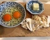 96歳母と作る茸のスクランブルエッグ！作り方1写真