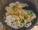 蓮根と鶏肉とオクラの照り煮作り方6写真