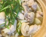 鶏肉の煮込みうどんシチュー鍋作り方4写真