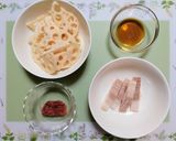 簡単常備菜！蓮根ベーコン梅和え副菜！弁当作り方1写真