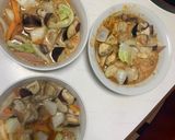 ゴロゴロ野菜魚肉中華風味噌キムチ味炒煮風作り方15写真