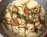 ハチミツ梅干しと塩昆布の炊き込みご飯作り方3写真