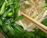 魚介とにらもやしスープ😻作り方2写真