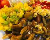こくまろ中辛●新玉＆炒玉子のチキンカレー作り方4写真