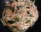 もやしとニラの片栗粉焼き作り方4写真