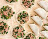 絶品やみつき☆ニラたっぷり大根餃子作り方4写真