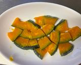 簡単！かぼちゃとピーマンの甘辛ひき肉炒め作り方1写真