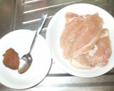 鶏むね肉胡麻味噌炒め♪簡単作り方1写真