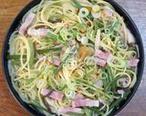 山菜スープスパゲッティ作り方6写真