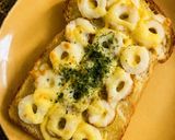 朝食ランチ♡大葉ちくわチーズマヨトースト作り方6写真