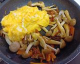 ふわとろ卵と野菜のオイスターソース炒め作り方3写真