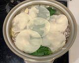 もつ幸の酢醤油で食べる！もつ鍋風豚バラ鍋作り方3写真