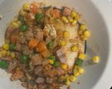 全てレンジキムチごまドレ味オムライス弁当作り方4写真